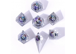 "Always Watching" Sharp Resin Dice - CHROMATIC DRAGON